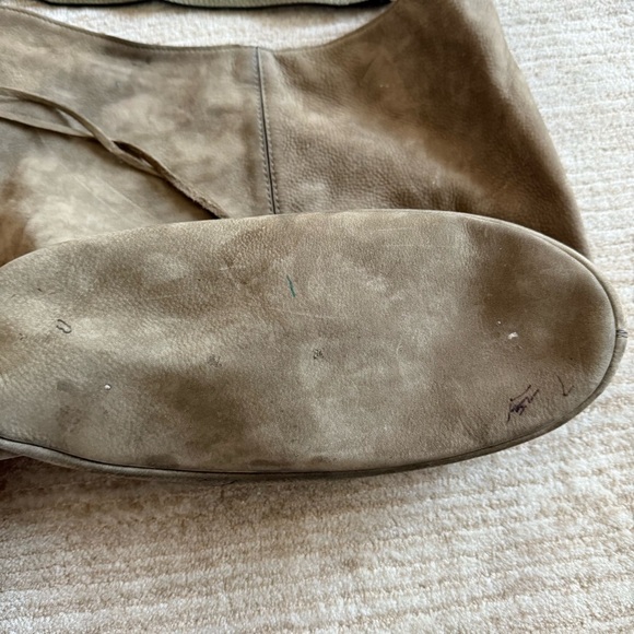 Rebecca Minkoff Bucket Studded Suede Silver Leather Shoulder Bag - Picture 11 of 14